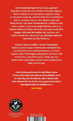Buchcover und Innenansicht für das Buch: The Five Sorrowful Mysteries of Andy Africa