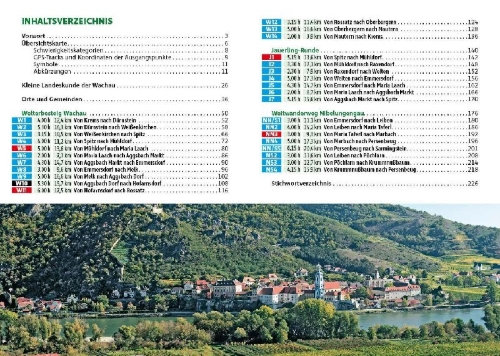 Buchcover und Innenansicht für das Buch: Welterbesteig Wachau