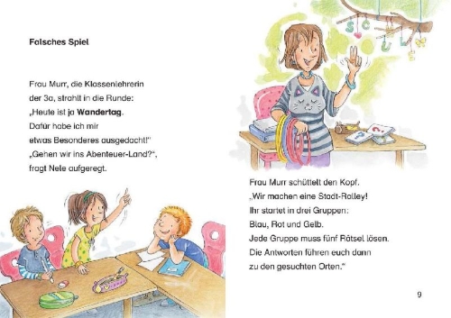 Buchcover und Innenansicht für das Buch: Leselöwen 2. Klasse - Schulklassengeschichten
