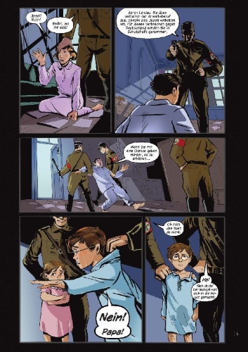 Buchcover und Innenansicht für das Buch: Refugee: The Graphic Novel