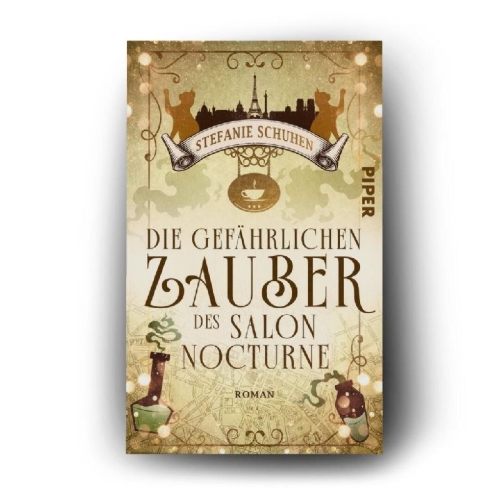 Buchcover und Innenansicht für das Buch: Die gefährlichen Zauber des Salon Nocturne
