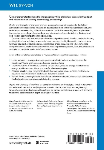 Buchcover und Innenansicht für das Buch: Physics and Chemistry of Interfaces