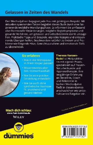 Buchcover und Innenansicht für das Buch: Gut durch die Wechseljahre für Dummies