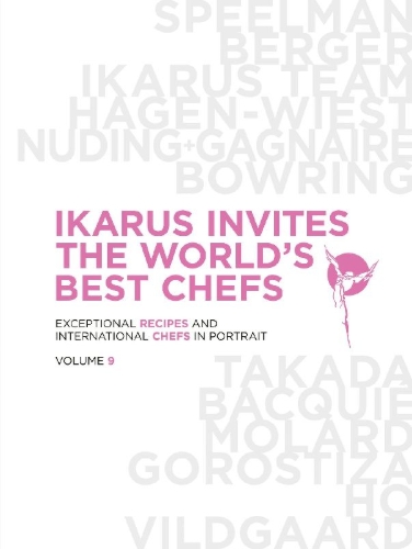 Buchcover und Innenansicht für das Buch: Ikarus Invites The World's Best Chefs
