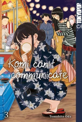 Buchcover und Innenansicht für das Buch: Komi can't communicate 03