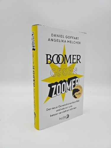 Buchcover und Innenansicht für das Buch: Boomer gegen Zoomer