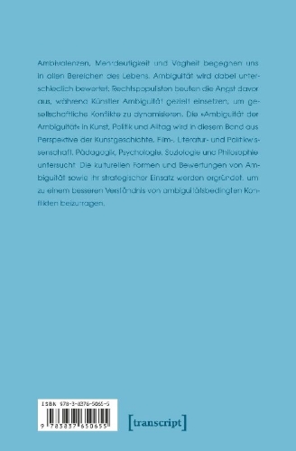 Buchcover und Innenansicht für das Buch: Ambige Verhältnisse