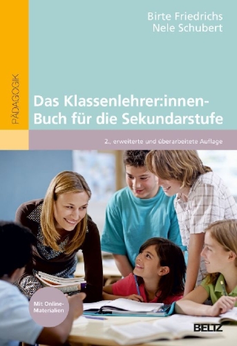 Buchcover und Innenansicht für das Buch: Das Klassenlehrer:innen-Buch für die Sekundarstufe
