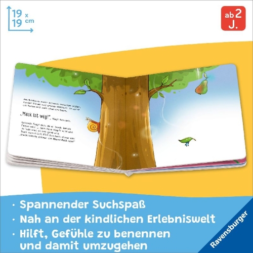 Buchcover und Innenansicht für das Buch: Meck und Schneck. Meck ist weg!