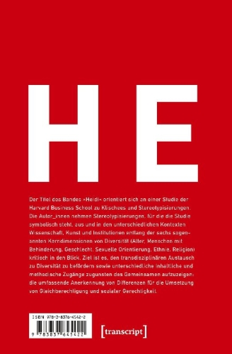 Buchcover und Innenansicht für das Buch: Heidi - Diversität in Kunst, Wissenschaft und Institutionen