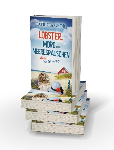 Buchcover und Innenansicht für das Buch: Lobster, Mord und Meeresrauschen - Tante Tilli ermittelt