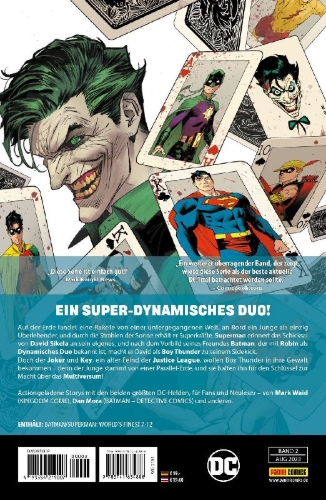 Buchcover und Innenansicht für das Buch: Batman/Superman: World's finest