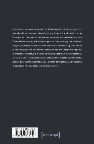 Buchcover und Innenansicht für das Buch: Judith Butler und die Theologie