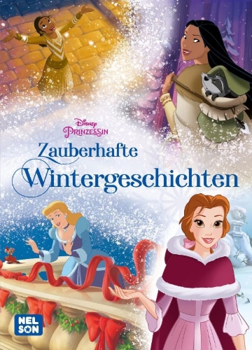 Buchcover und Innenansicht für das Buch: Disney Prinzessin: Zauberhafte Wintergeschichten