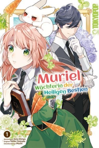 Buchcover und Innenansicht für das Buch: Muriel - Wächterin der Heiligen Bestien 01