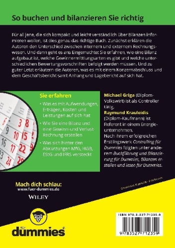 Buchcover und Innenansicht für das Buch: Jahresabschluss kompakt für Dummies