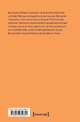Buchcover und Innenansicht für das Buch: Legasthenie im Deutschunterricht