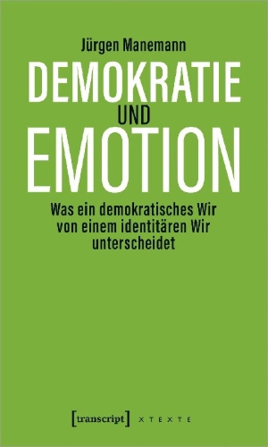 Buchcover und Innenansicht für das Buch: Demokratie und Emotion