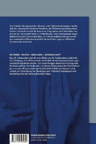 Buchcover und Innenansicht für das Buch: Völkische Forschung am Krakauer "Institut für Deutsche Ostarbeit"