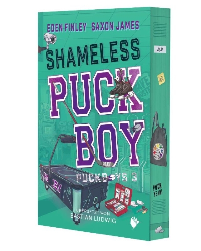 Buchcover und Innenansicht für das Buch: Shameless Puckboy