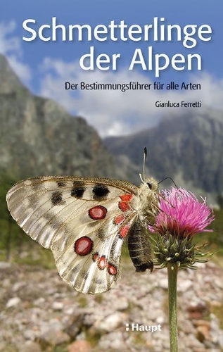 Buchcover und Innenansicht für das Buch: Farfalle delle Alpi