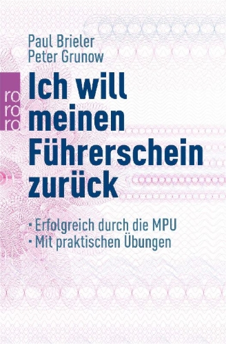 Buchcover und Innenansicht für das Buch: Ich will meinen Führerschein zurück