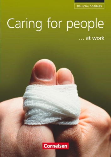 Buchcover und Innenansicht für das Buch: Baustein Soziales. Caring for people