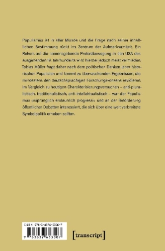 Buchcover und Innenansicht für das Buch: Die Wurzeln des Populismus