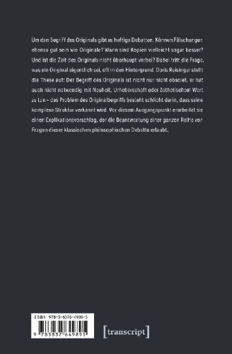 Buchcover und Innenansicht für das Buch: Was ist ein Original?