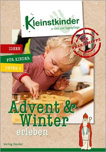 Buchcover und Innenansicht für das Buch: Die Praxismappe: Advent & Winter erleben