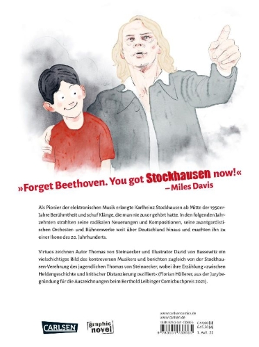 Buchcover und Innenansicht für das Buch: Stockhausen: Der Mann, der vom Sirius kam