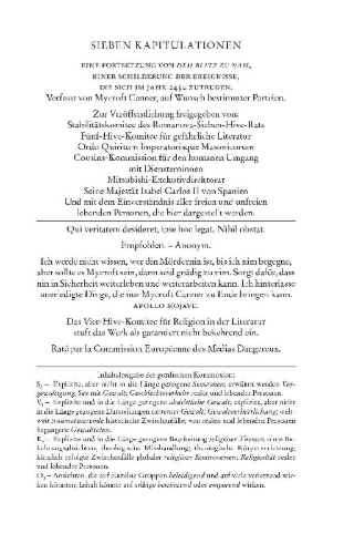 Buchcover und Innenansicht für das Buch: Seven Surrenders