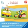 Buchcover und Innenansicht für das Buch: Mein Gucklochbuch: Erste Fahrzeuge