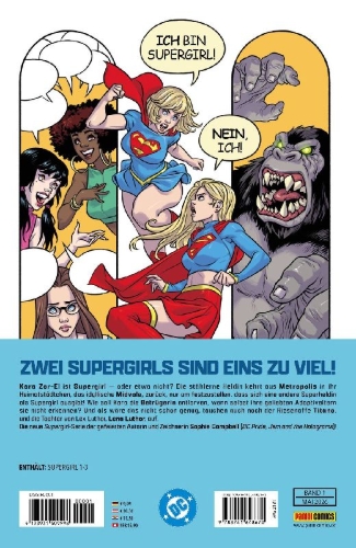 Buchcover und Innenansicht für das Buch: Supergirl #1-#3