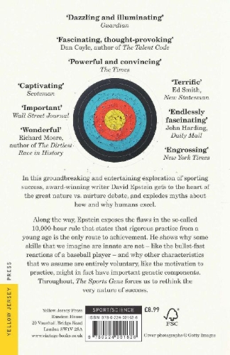 Buchcover und Innenansicht für das Buch: The Sports Gene