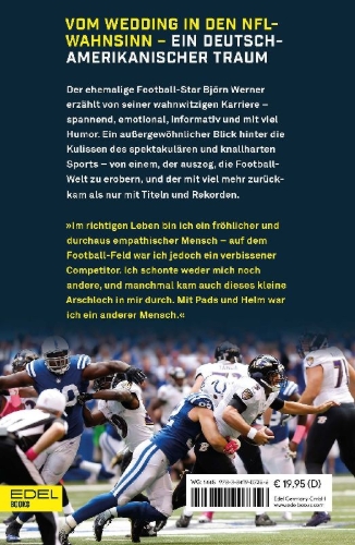 Buchcover und Innenansicht für das Buch: My American Football Dream