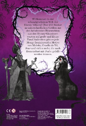 Buchcover und Innenansicht für das Buch: Disney Villains: Der große Villains-Block