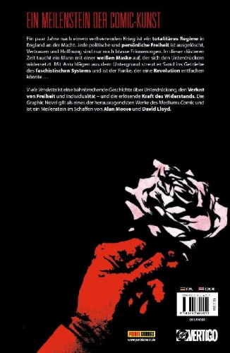 Buchcover und Innenansicht für das Buch: V for Vendetta #1-#10