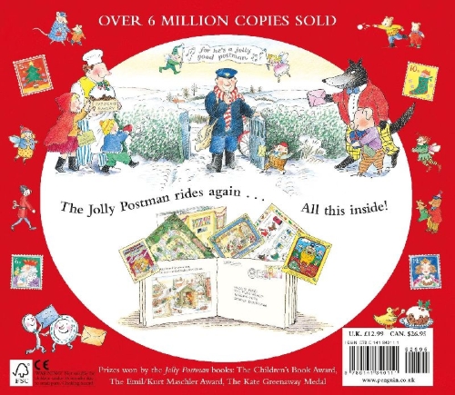 Buchcover und Innenansicht für das Buch: The Jolly Christmas Postman