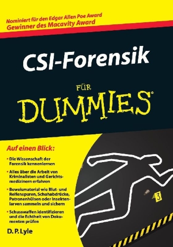 Buchcover und Innenansicht für das Buch: CSI-Forensik für Dummies