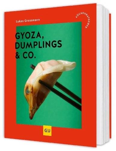 Buchcover und Innenansicht für das Buch: Gyoza, Dumplings & Co.