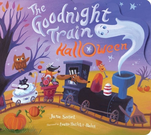 Buchcover und Innenansicht für das Buch: Goodnight Train Halloween