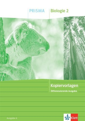 Buchcover und Innenansicht für das Buch: PRISMA Biologie 2. Kopiervorlagen Klasse 7-10. Differenzierende Ausgabe A ab 2020