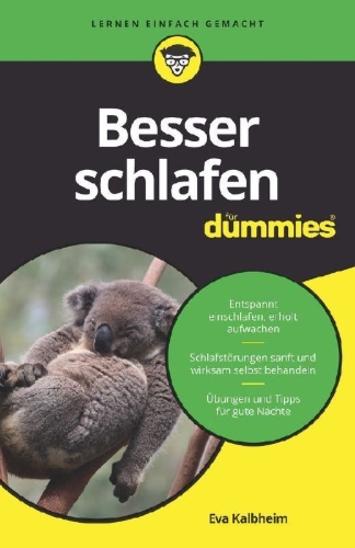 Buchcover und Innenansicht für das Buch: Besser schlafen für Dummies