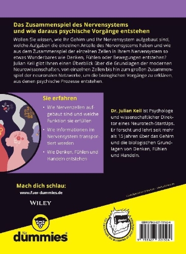 Buchcover und Innenansicht für das Buch: Biologische Psychologie für Dummies