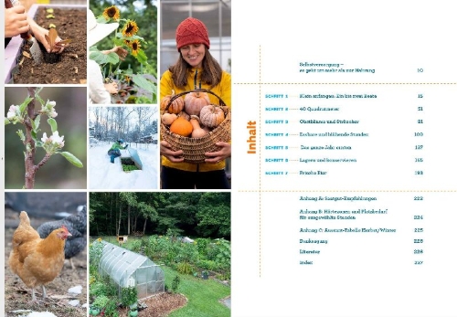 Buchcover und Innenansicht für das Buch: The Seven-Step Homestead