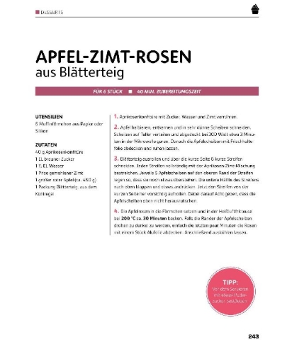Buchcover und Innenansicht für das Buch: Heißluftfritteuse GOLD Kochbuch - SPIEGEL Bestseller