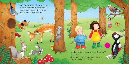 Buchcover und Innenansicht für das Buch: Hörst du das? So klingt es in der Natur