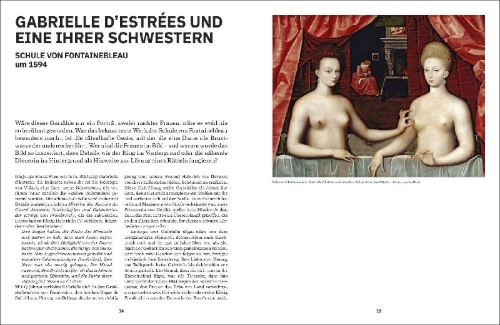 Buchcover und Innenansicht für das Buch: Gesichter mit Geschichten: 43 Porträts in der Kunst