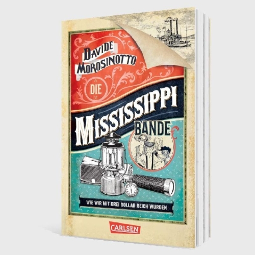 Buchcover und Innenansicht für das Buch: Die Mississippi-Bande